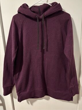 Eddie Bauer Plum Hooded Pullover Sweater